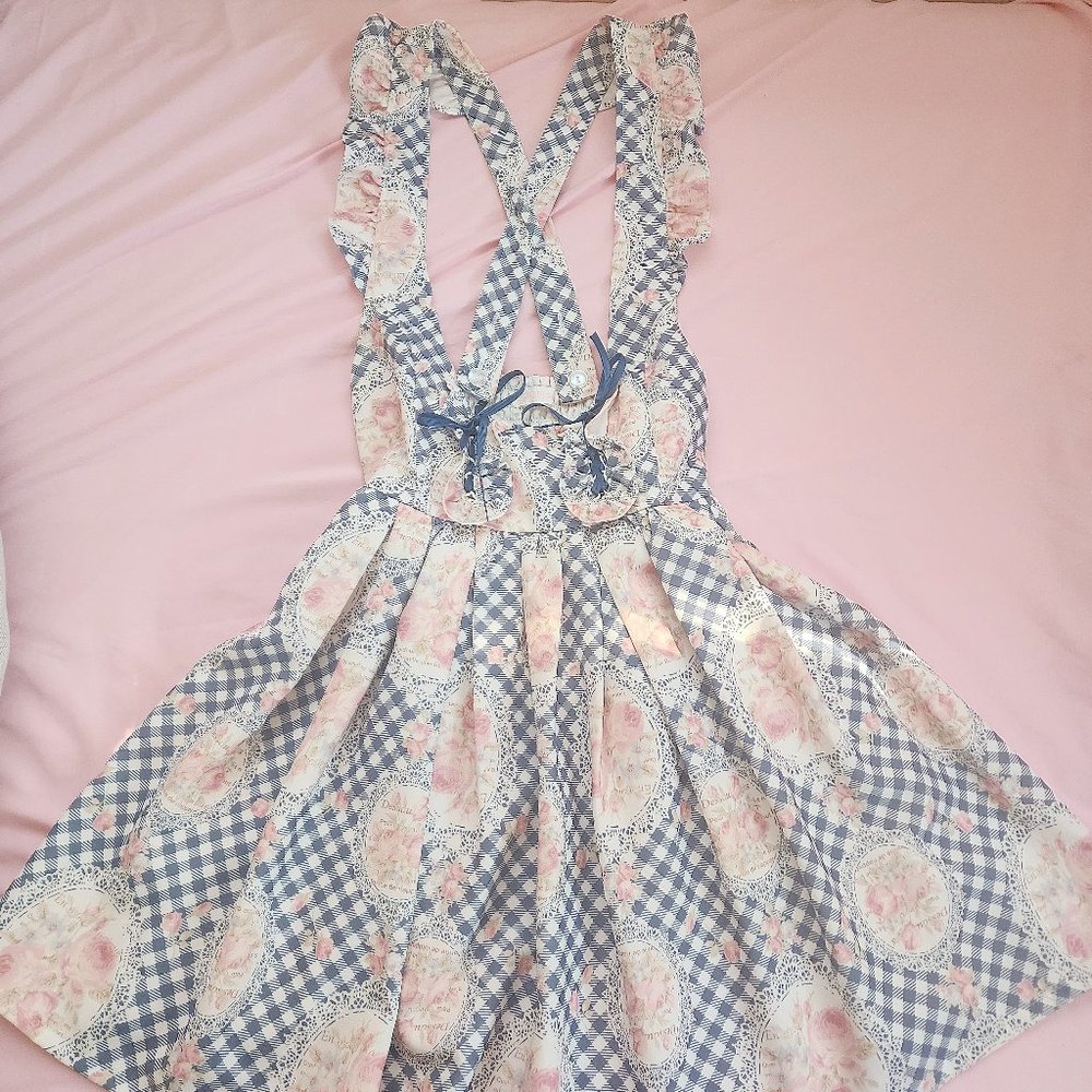 liz lisa vintage roses suspender dress